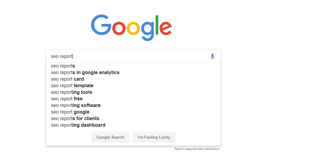 google auto suggest