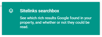 sitelink searchbox